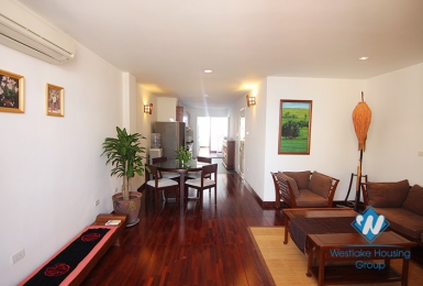 Duplex apartment rental with beautiful lakeview balcony in Truc Bach, Ba Dinh